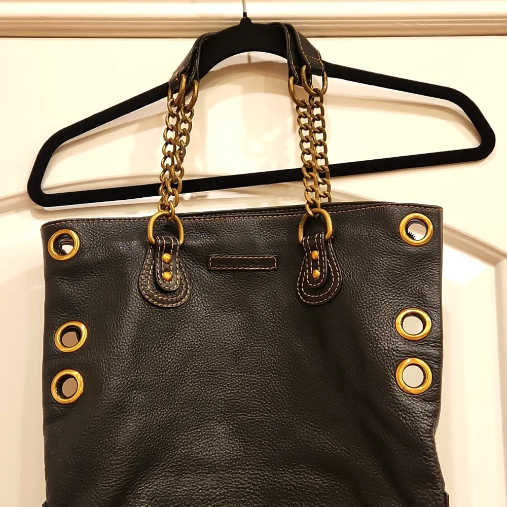 BCBGMaxAzria black leather